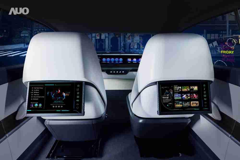 壹号平台新一代Smart Cockpit 2024，，以Micro LED先进显示技术优势，，，创建〝可卷式后座娱乐显示器〞，，，，仅在互动时才显示出所需画面及信息，，扩充更丰富的娱乐和交互信息服务，，获国际奖项荣耀
